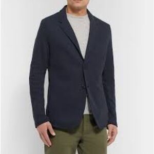 Men’s Hamilton + Hare knit navy cotton jacket